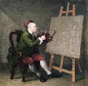William Hogarth Self-portrait oil painting reproduction